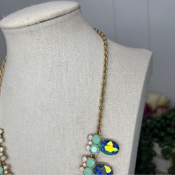 J. Crew | Iridescent Rhinestone Statement Necklace - Picture 5 of 14